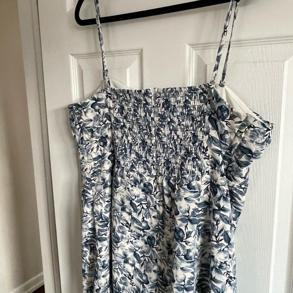 Abercrombie and Fitch Blue and White Citrus Dress - Size XL - Picture 5 of 7